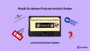 Podcast Musik finden kostenlos Musik Nutzung Podcast Musikpodcast Titelbild