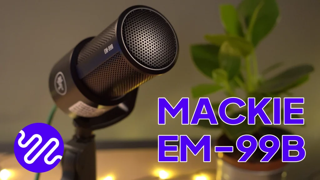 Microphone Mackie EM-99B XLR Pour Podcast, Streaming, Enregistrement | Dynamique, Cardioïde, Bonnette Incluse