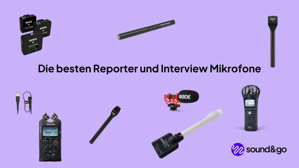 Die besten Reporter und Interview Mikrofone für deine Reportage - Interview-Mikrofon Test Titelbild