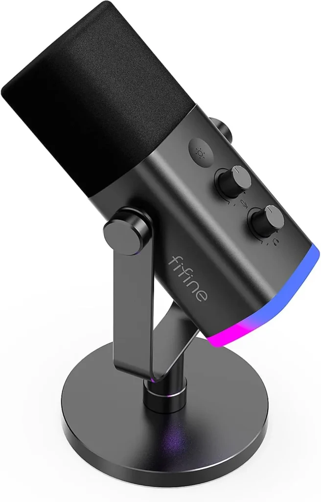 Fifine AM8 USB Mikrofon XLR und USB Gaming Mikrofon Streaming Mikrofon