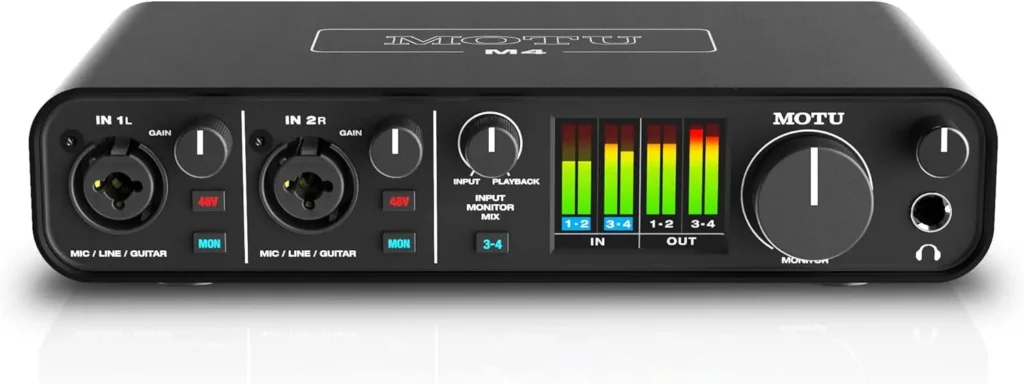 USB Audio Interfaces im Vergleich Das beste Audio Interface fuer dich in 2024 Audiointerface Motu M4