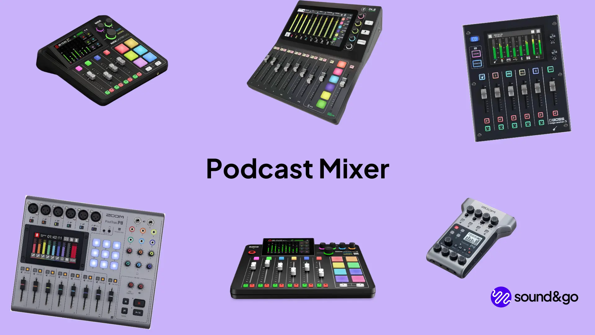 The perfect podcast mixer for you - podcast mixer comparison Podcast mixdesk Podcast Mixer Podcast Recorder