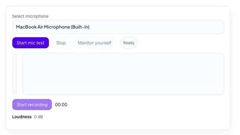 Microphone test online - Test microphone in browser