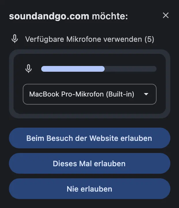 Mikrofontest Online - Mikrofon im Browser Testen - Mikrofon Test Browser Erlauben DE