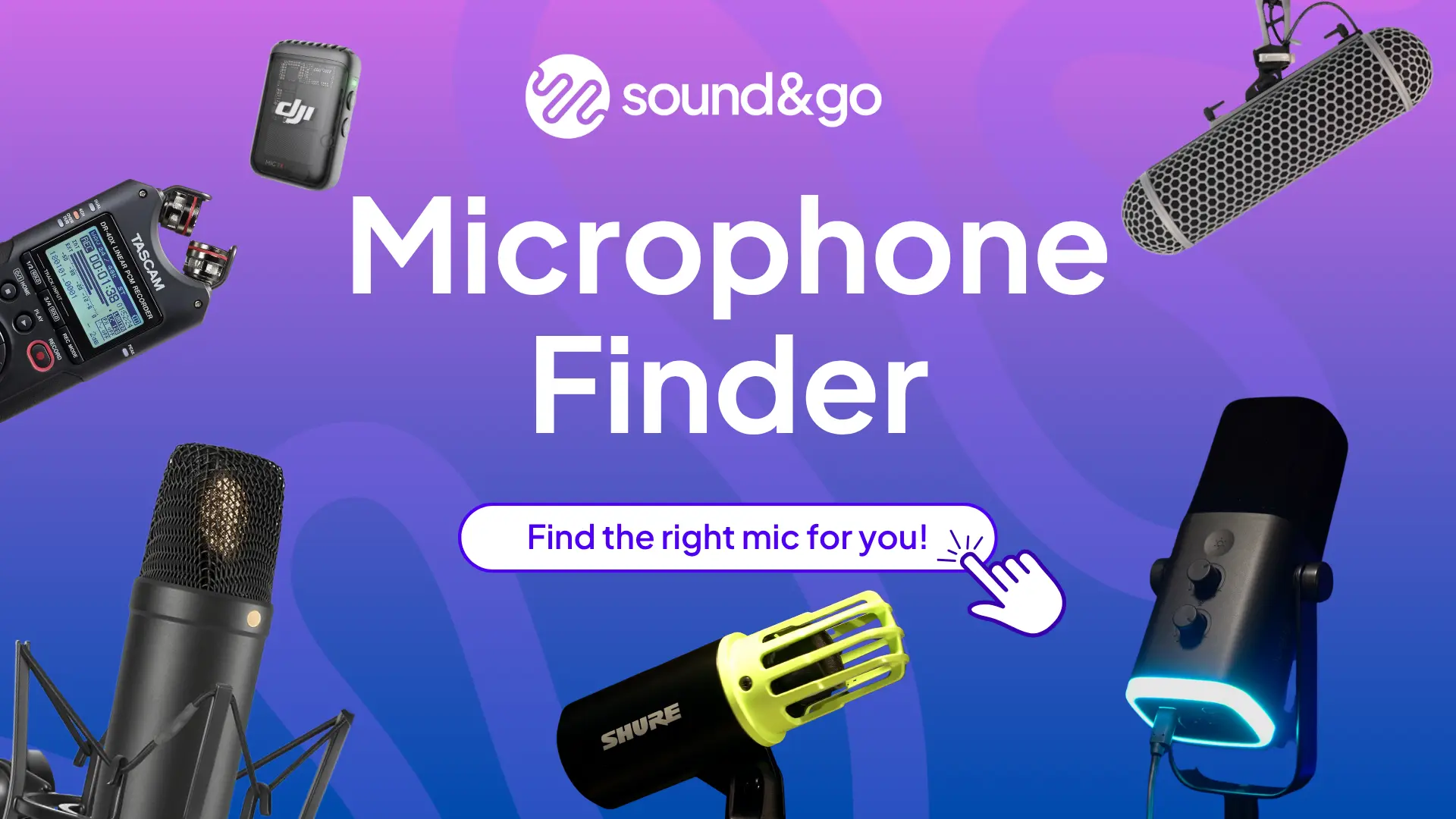 Microphone finder - find the best microphone for you - which microphone do i need?